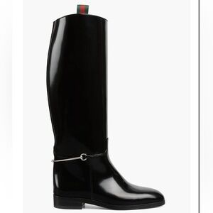 NWOB Gucci Michelangelo Knee High Horsebit Riding Boots in Black